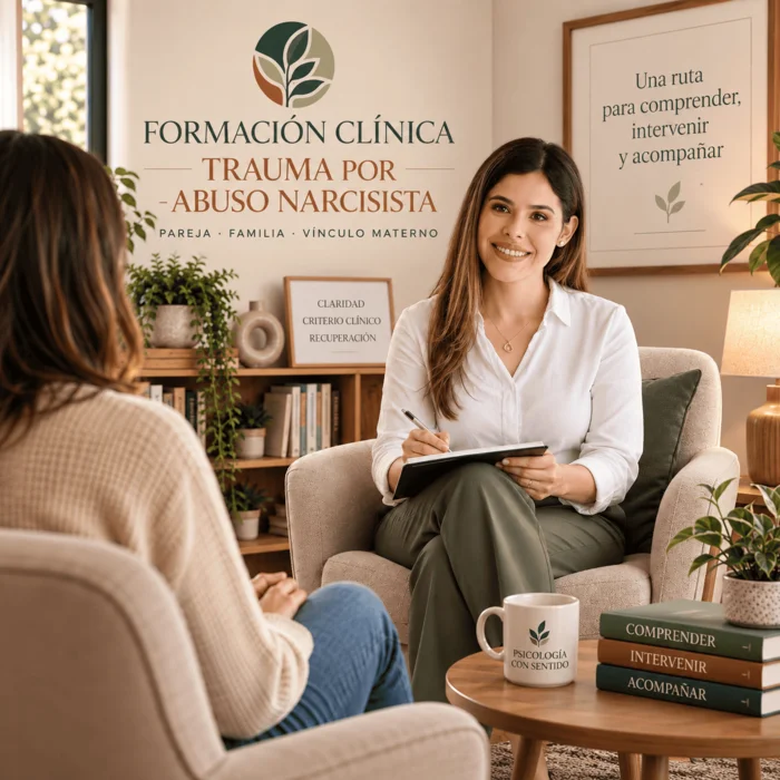 Lili Bazán, psicóloga y psicoterapeuta, en su consulta durante una sesión de acompañamiento terapéutico